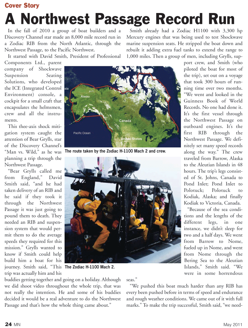 Marine News Magazine, page 24,  May 2011