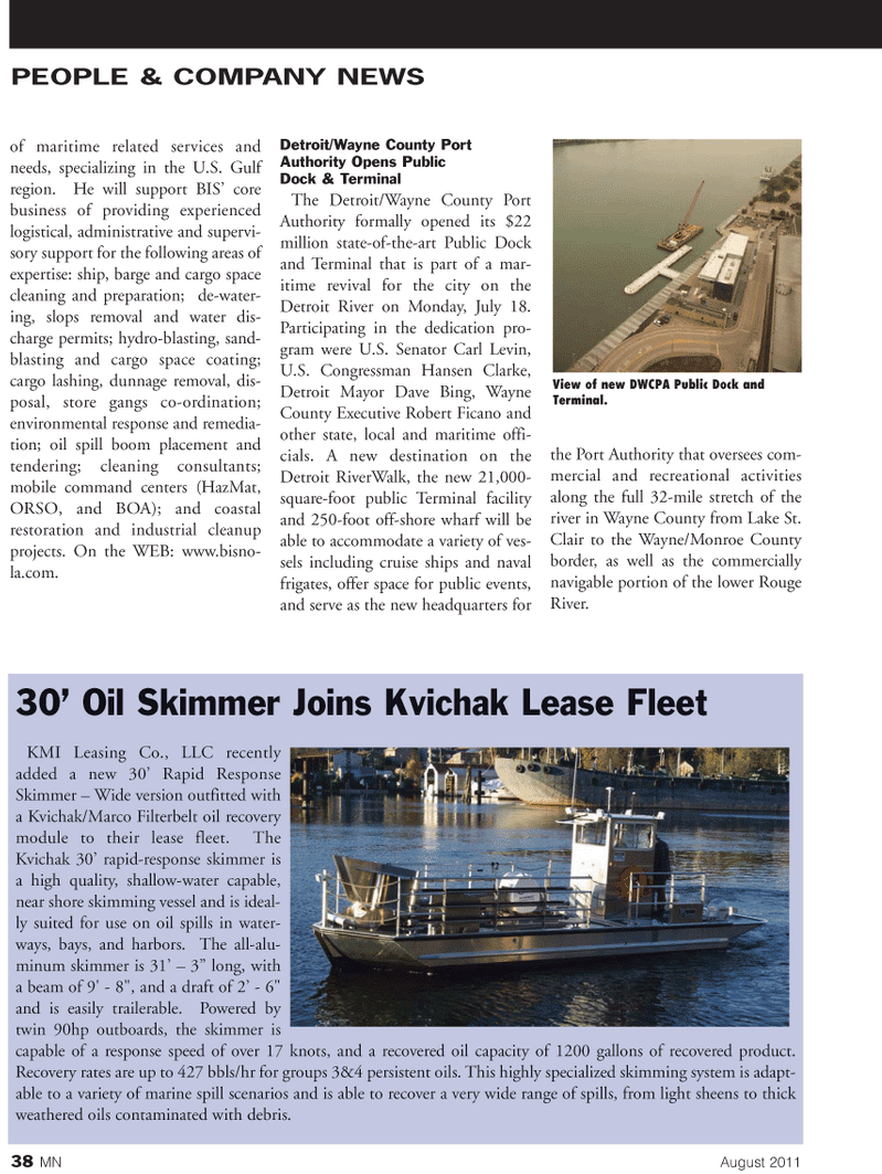 Marine News Magazine, page 38,  Aug 2011