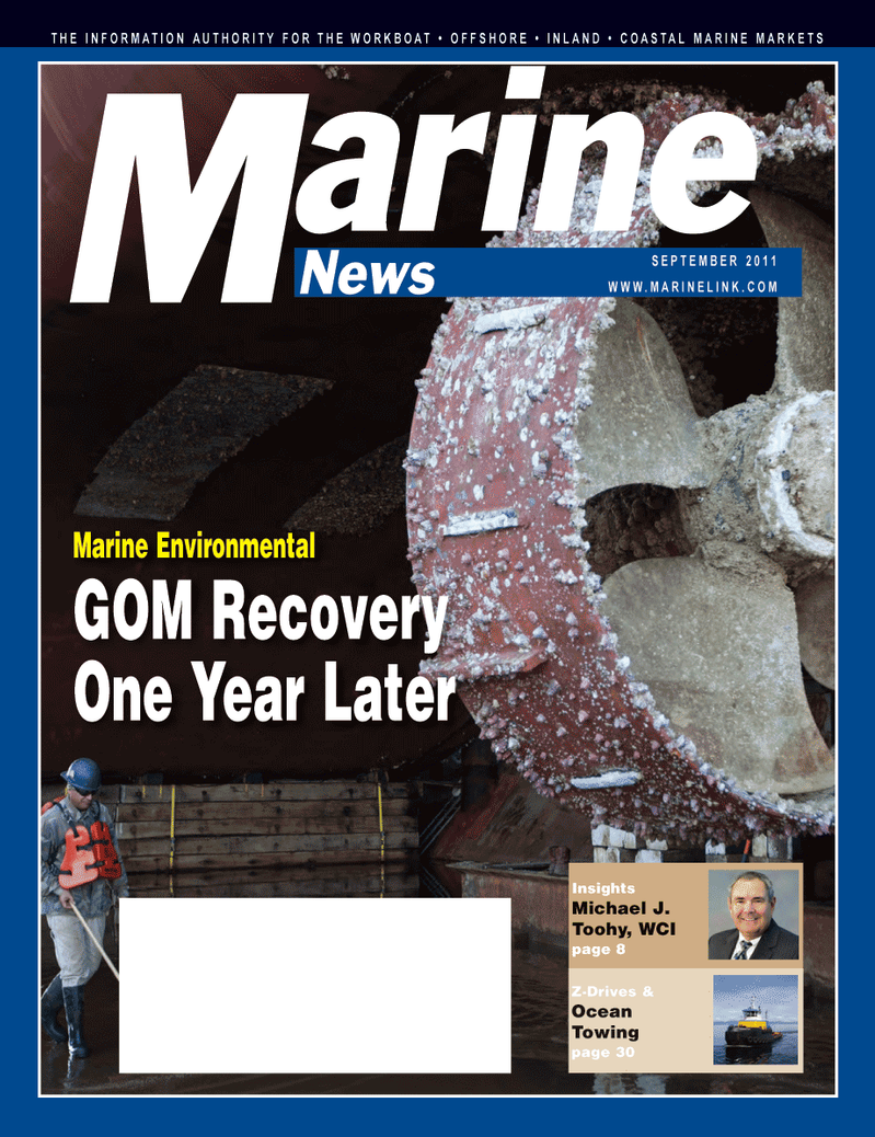 Marine News Magazine Cover Sep 2011 - The Environmental Edition 