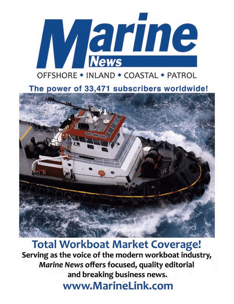 Marine News Magazine, page 3rd Cover,  Sep 2011