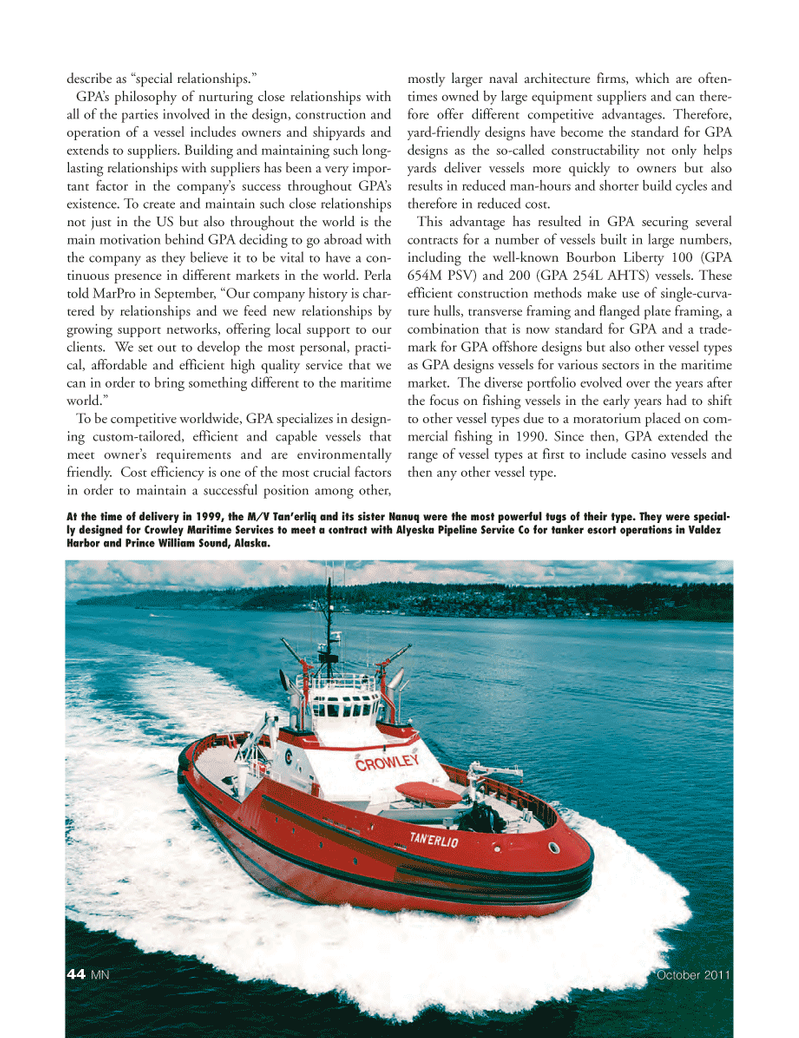 Marine News Magazine, page 44,  Oct 2011