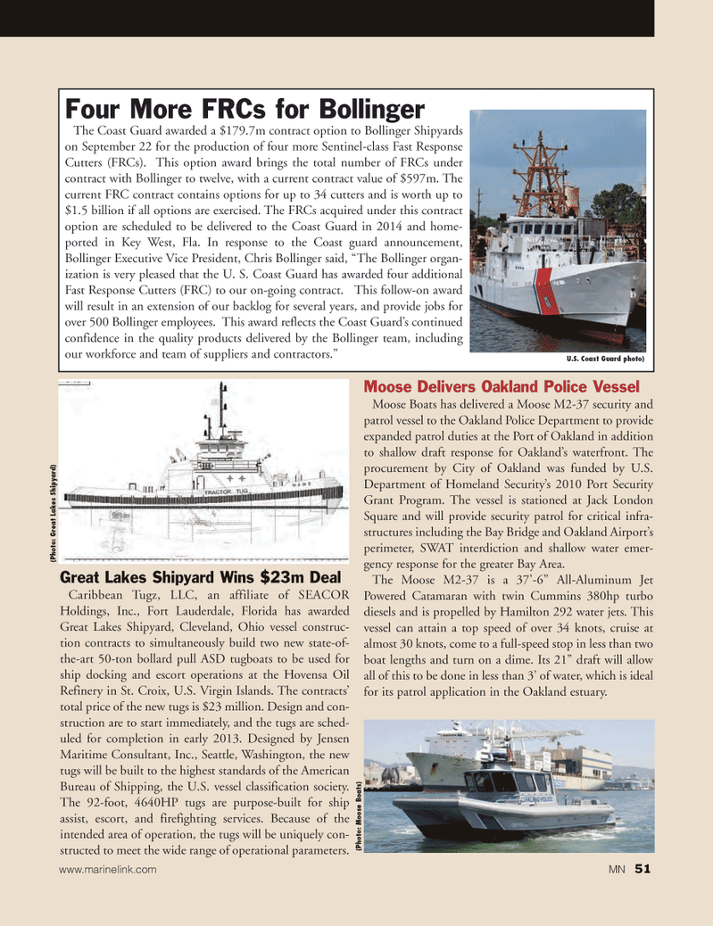 Marine News Magazine, page 51,  Oct 2011