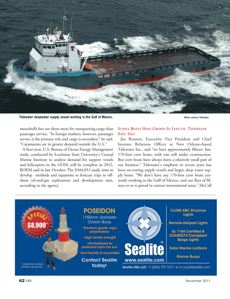 Marine News Magazine, page 62,  Nov 2011