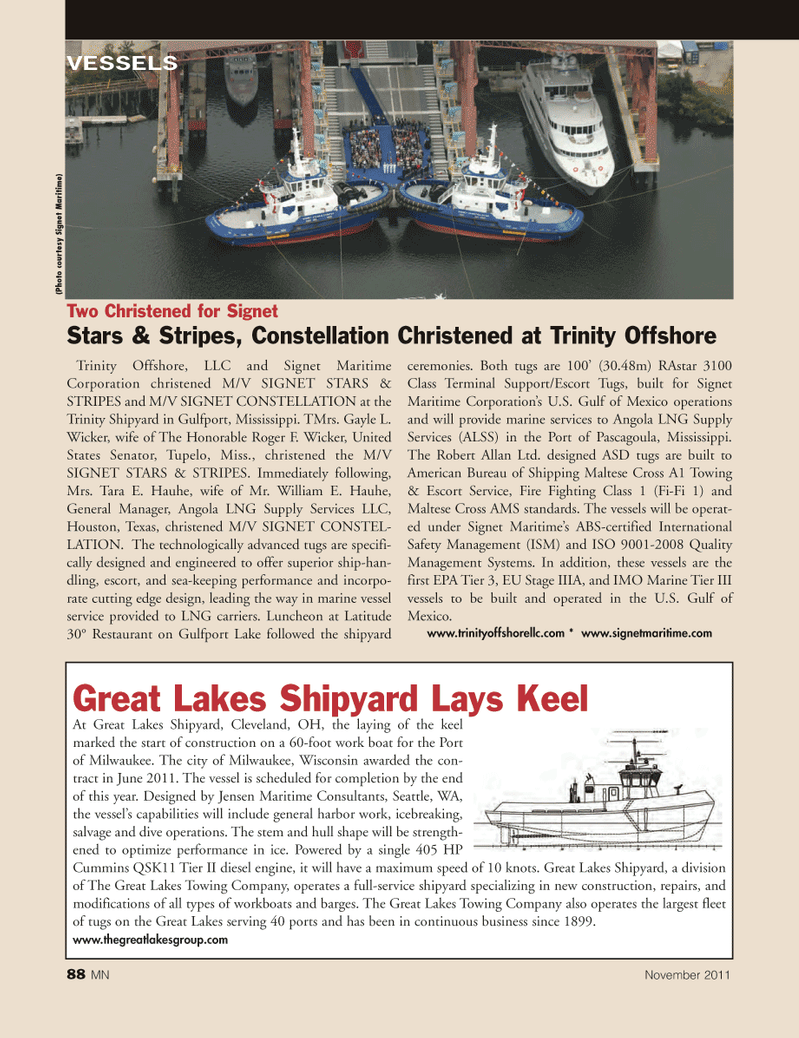 Marine News Magazine, page 88,  Nov 2011