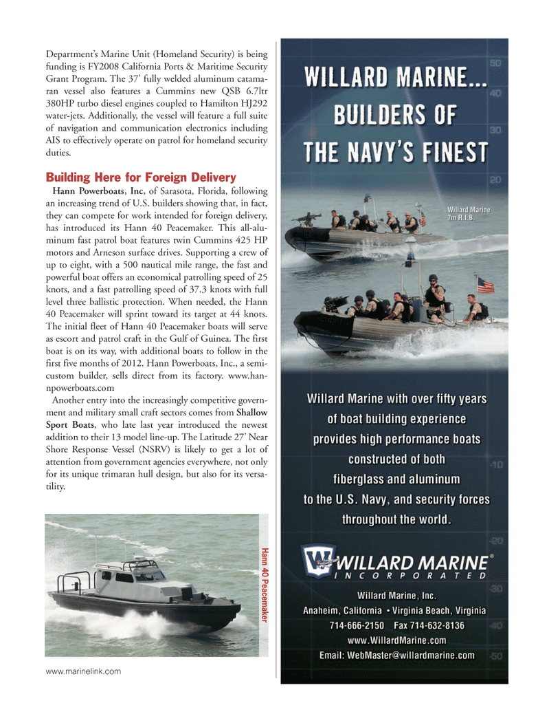Marine News Magazine, page 31,  Jan 2012