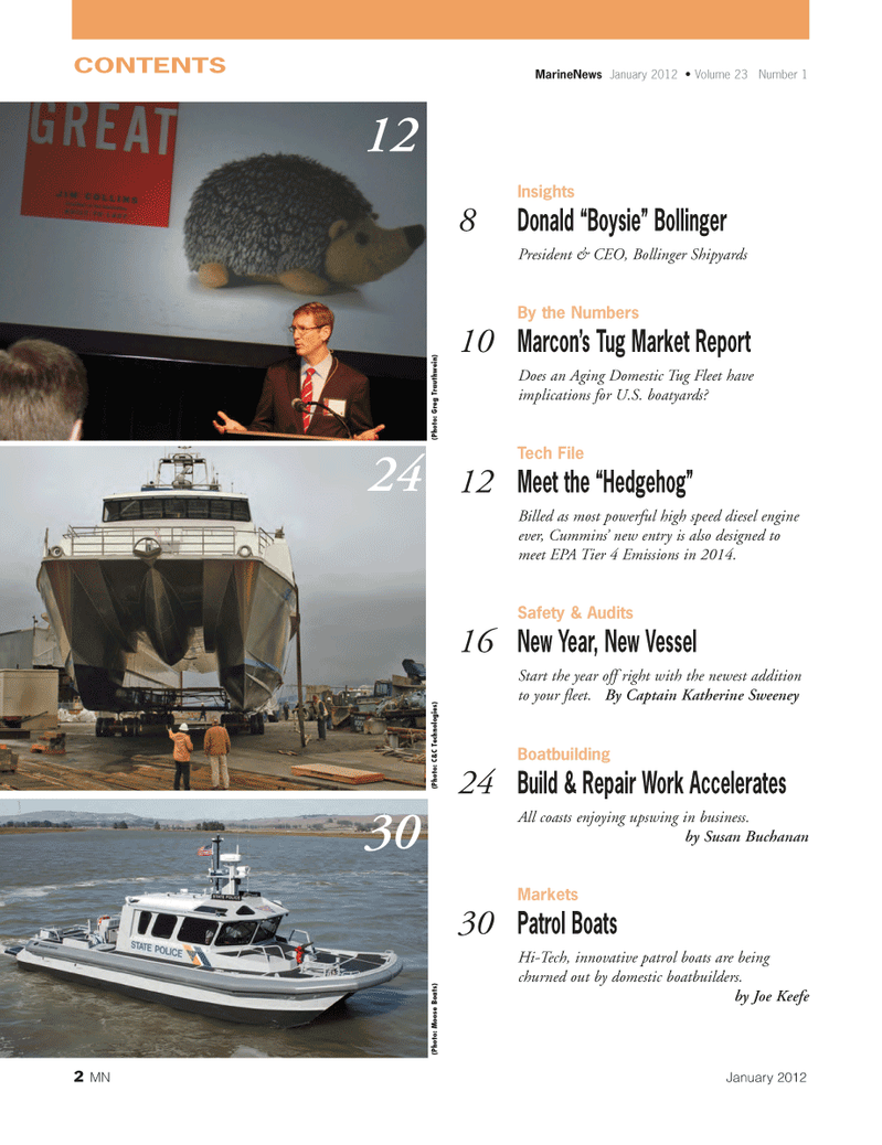 Marine News Magazine, page 2,  Jan 2012