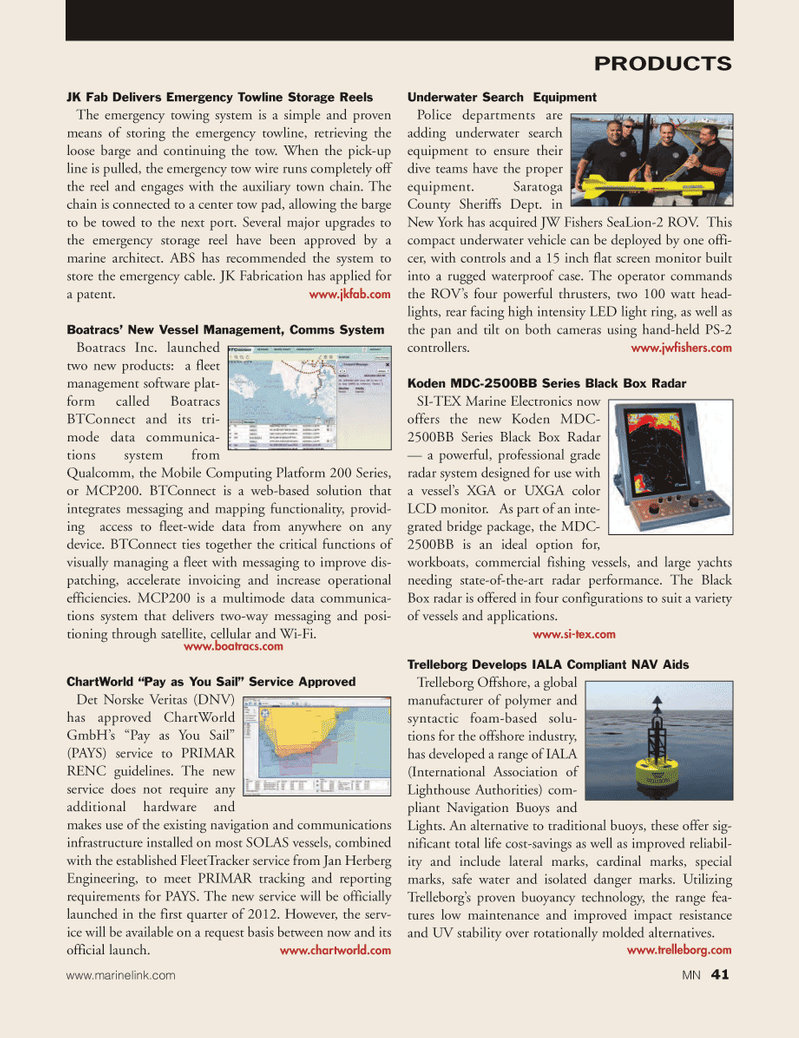 Marine News Magazine, page 41,  Jan 2012