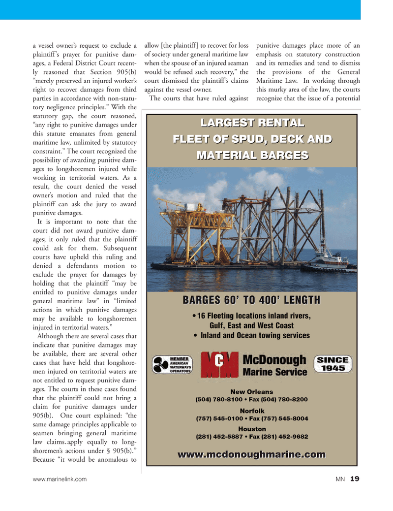 Marine News Magazine, page 19,  Feb 2012