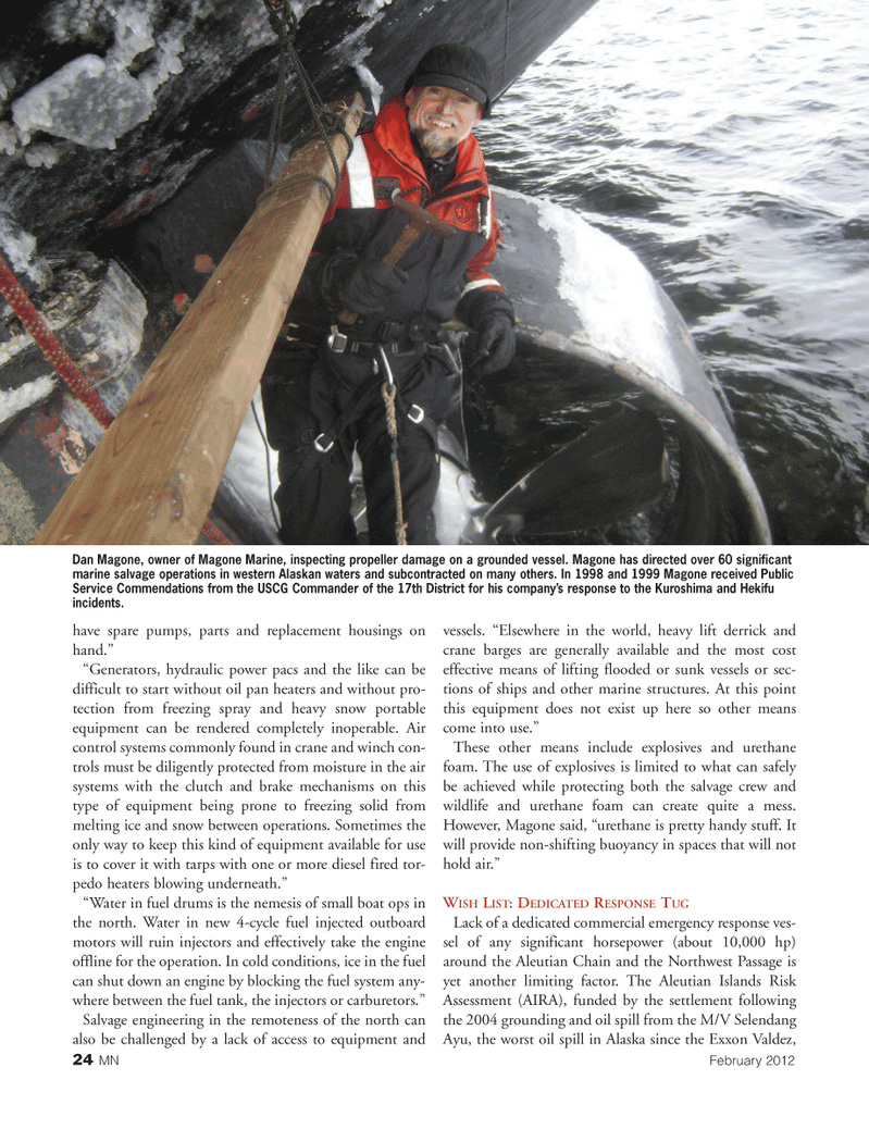 Marine News Magazine, page 24,  Feb 2012