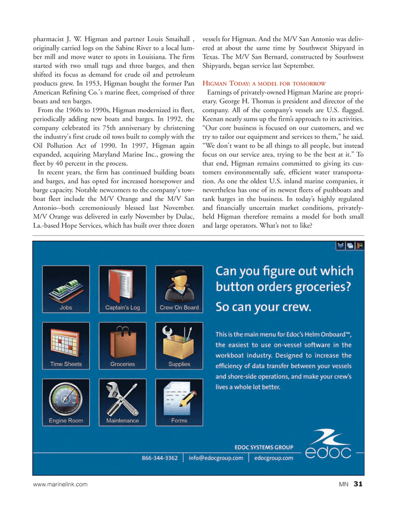 Marine News Magazine, page 31,  Feb 2012