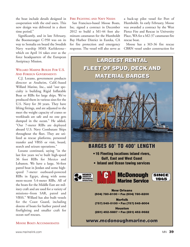 Marine News Magazine, page 39,  Mar 2012