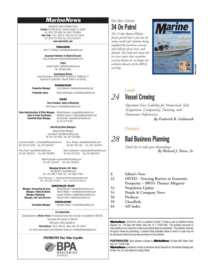 Marine News Magazine, page 4,  Mar 2012