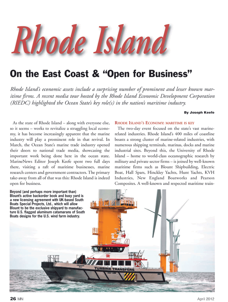 Marine News Magazine, page 26,  Apr 2012