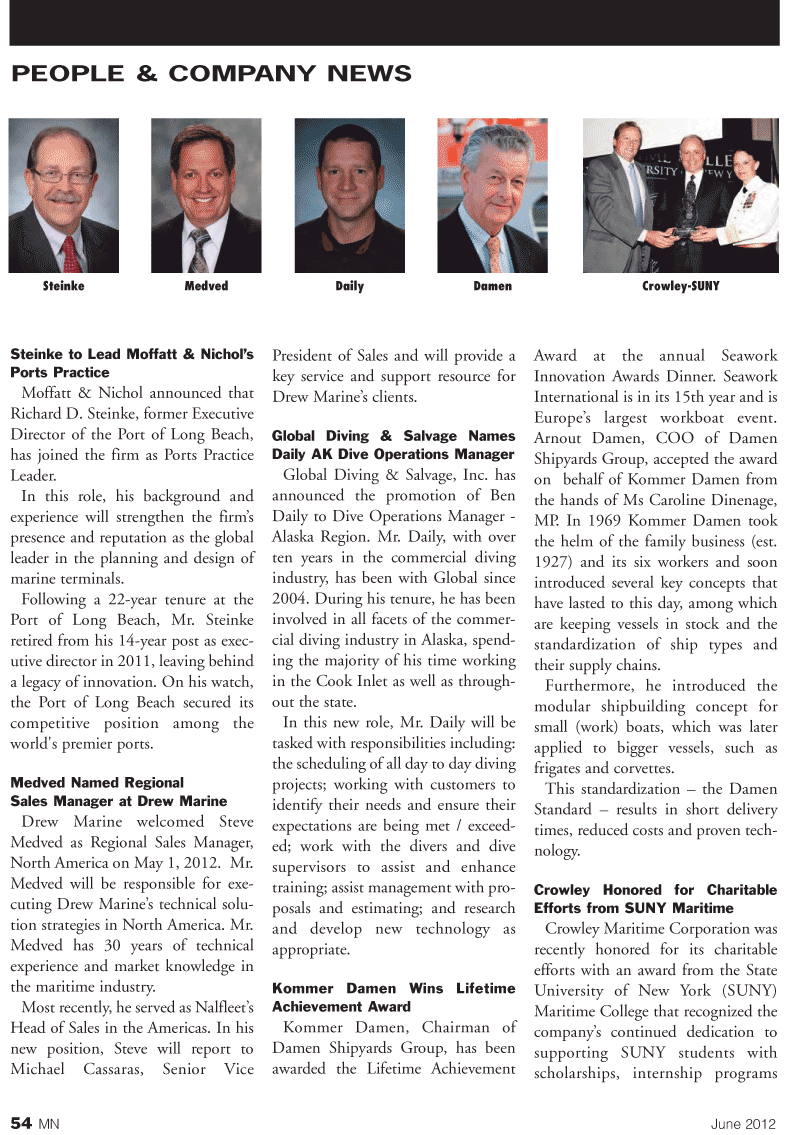 Marine News Magazine, page 54,  Jun 2012