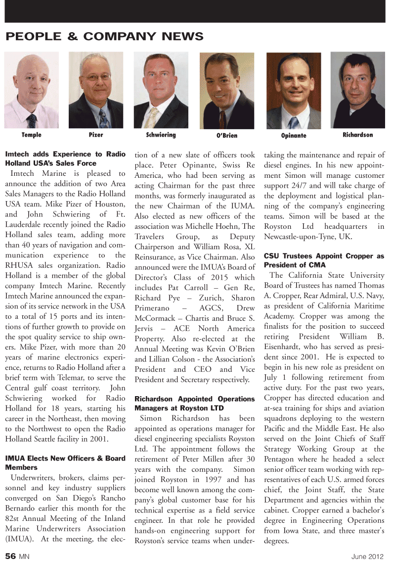 Marine News Magazine, page 56,  Jun 2012