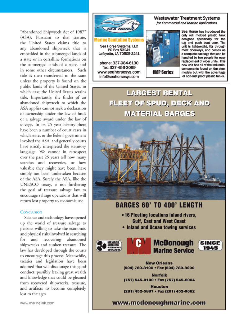 Marine News Magazine, page 25,  Aug 2012