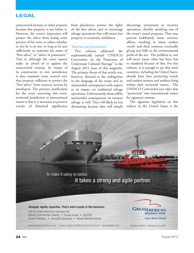 Marine News Magazine, page 24,  Aug 2, 2012