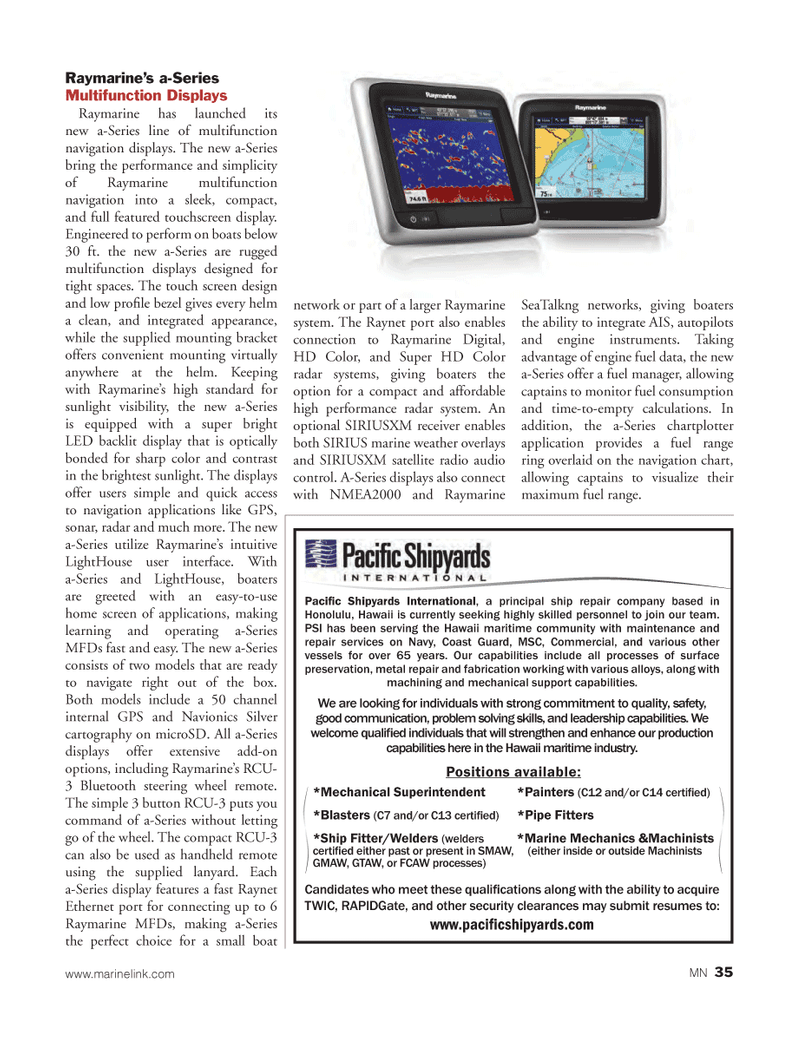 Marine News Magazine, page 35,  Aug 2, 2012