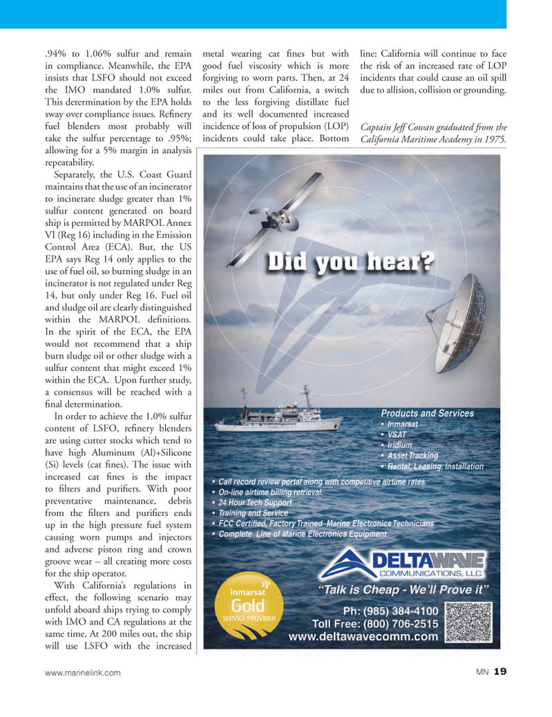 Marine News Magazine, page 19,  Sep 2012