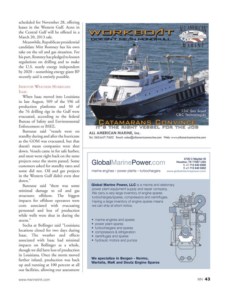 Marine News Magazine, page 43,  Oct 2012