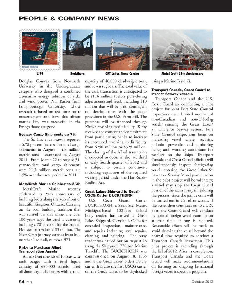 Marine News Magazine, page 54,  Oct 2012