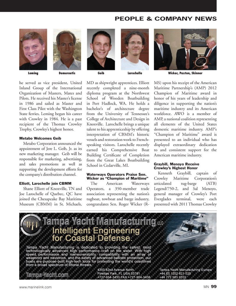 Marine News Magazine, page 99,  Nov 2012