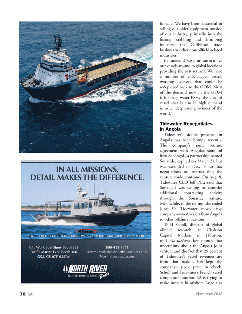 Marine News Magazine, page 70,  Nov 2012