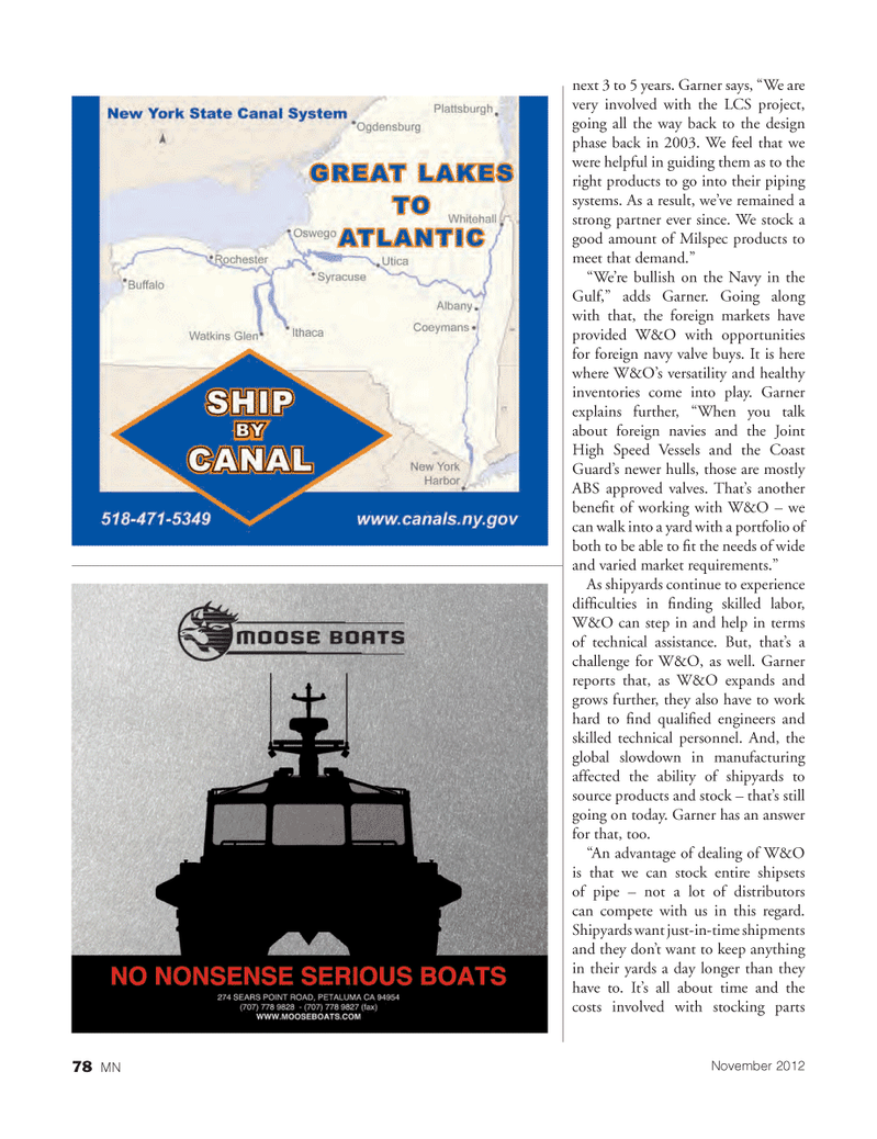 Marine News Magazine, page 78,  Nov 2012