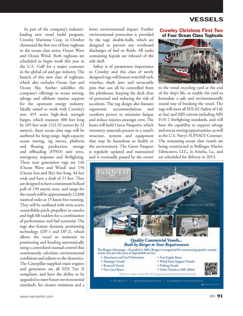 Marine News Magazine, page 91,  Nov 2012