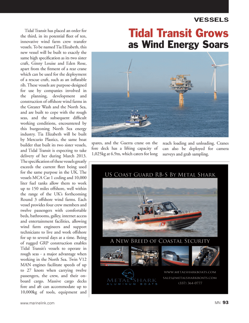 Marine News Magazine, page 93,  Nov 2012