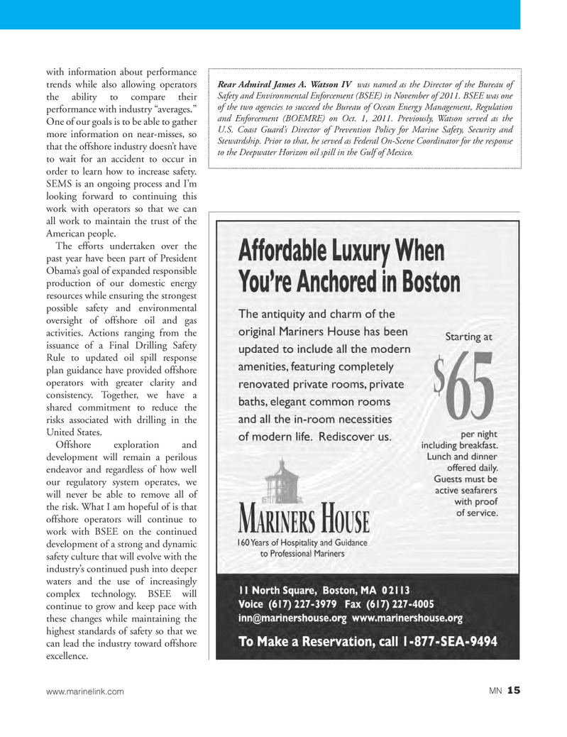 Marine News Magazine, page 15,  Dec 2012