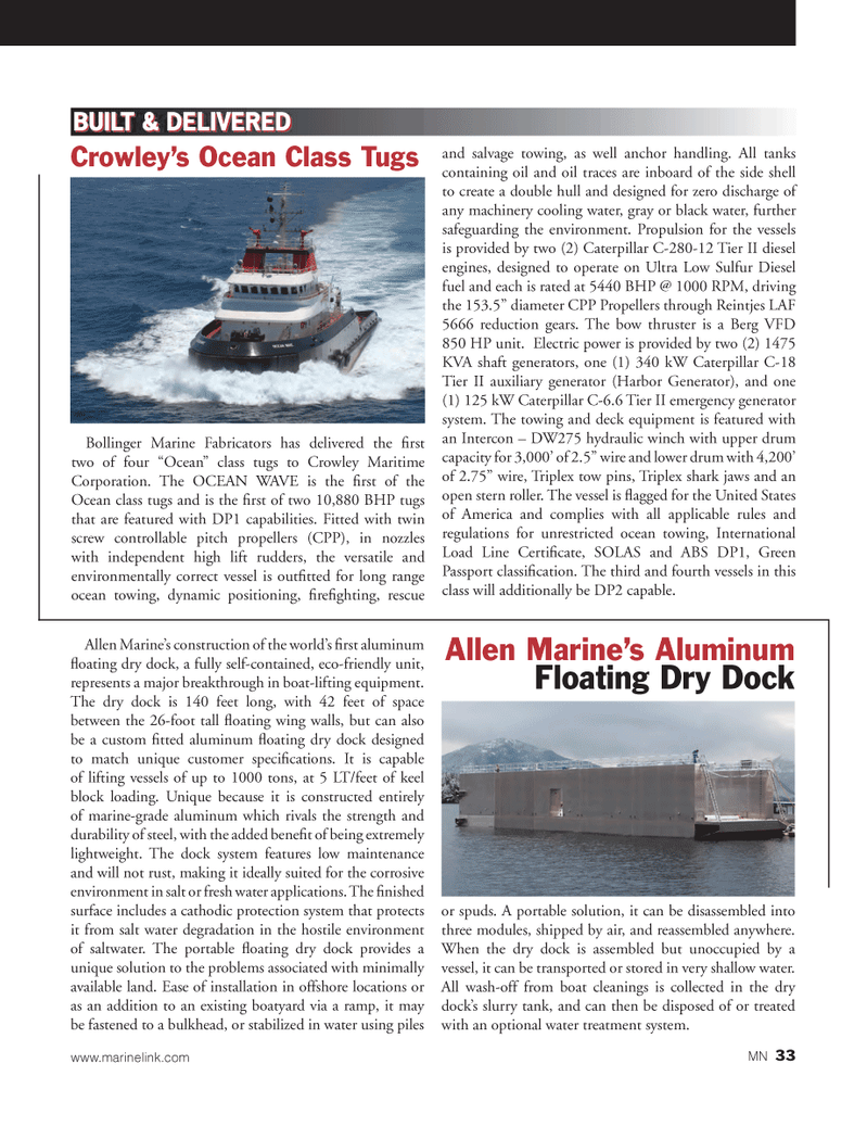 Marine News Magazine, page 33,  Dec 2012