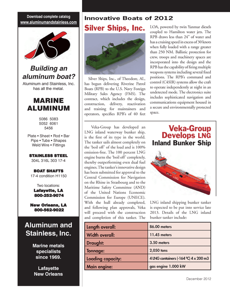 Marine News Magazine, page 34,  Dec 2012