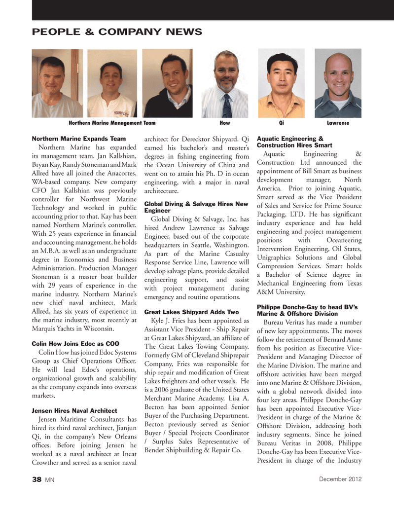 Marine News Magazine, page 38,  Dec 2012