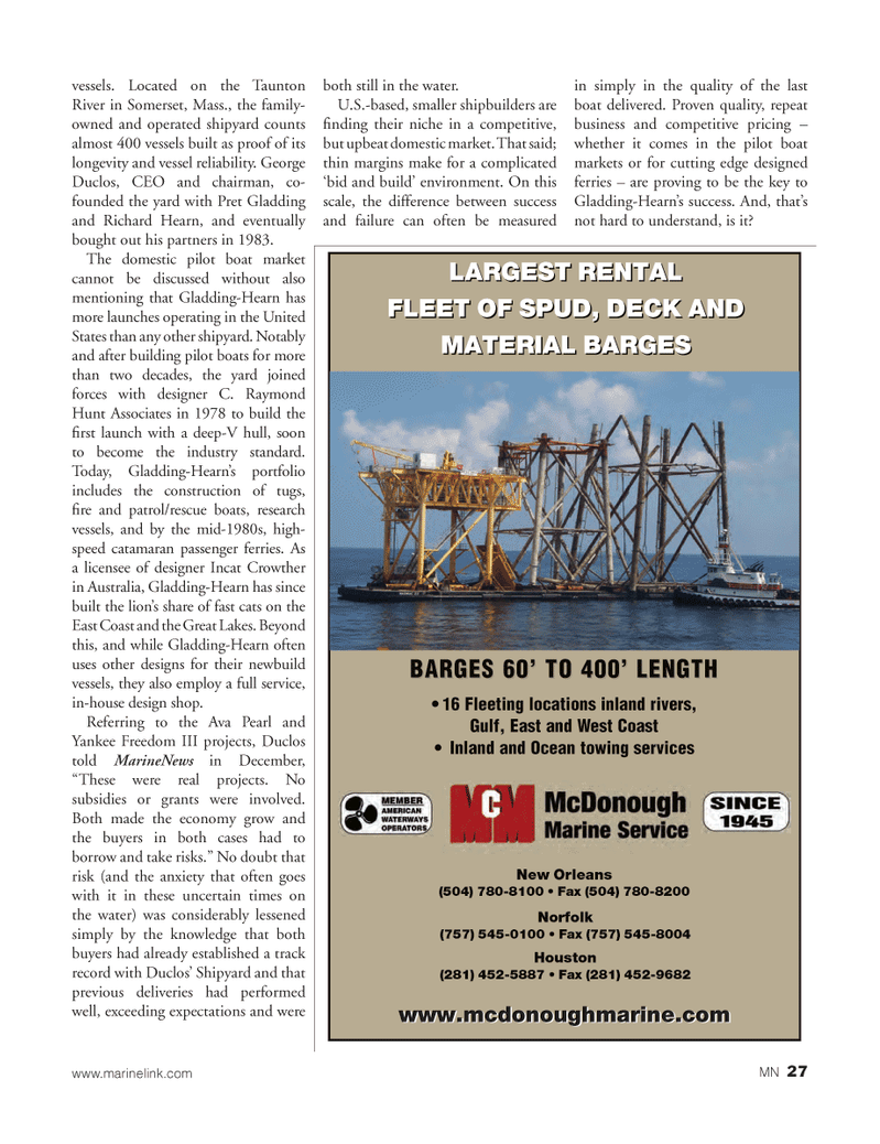 Marine News Magazine, page 27,  Jan 2013