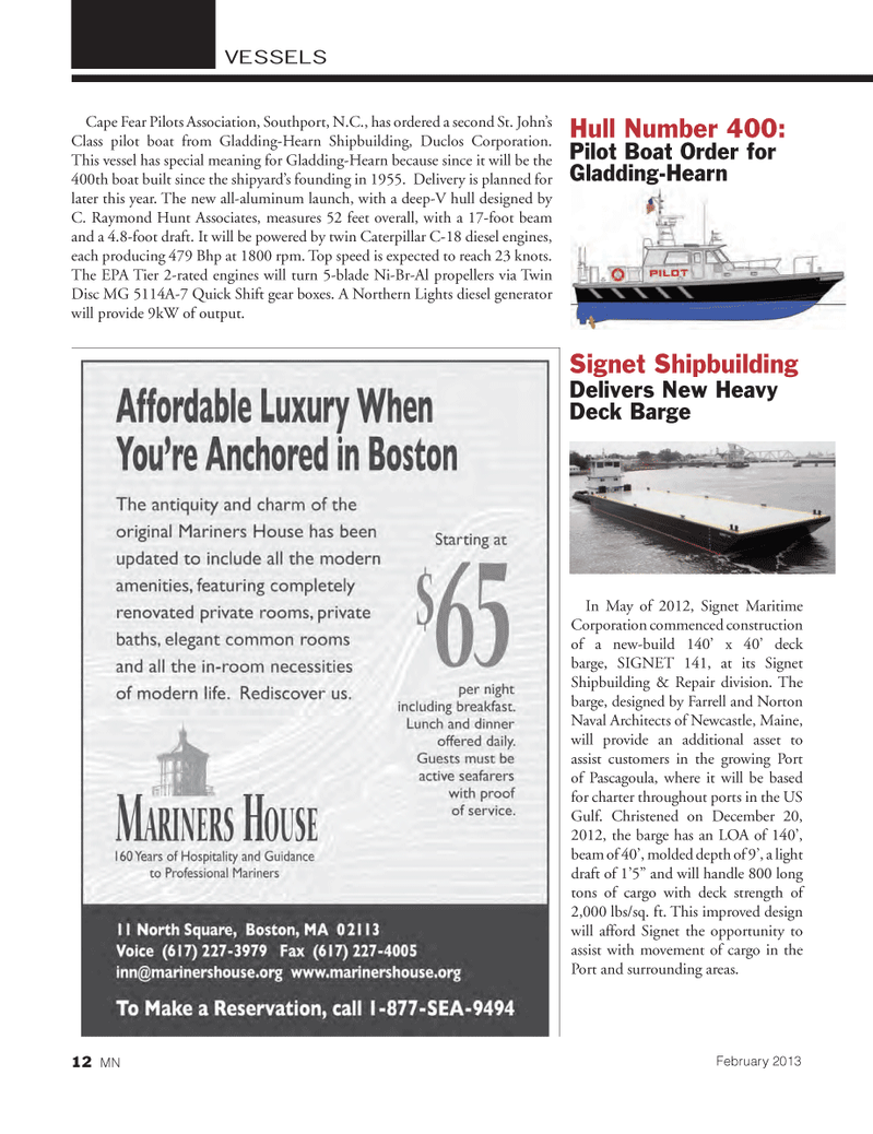 Marine News Magazine, page 12,  Feb 2013
