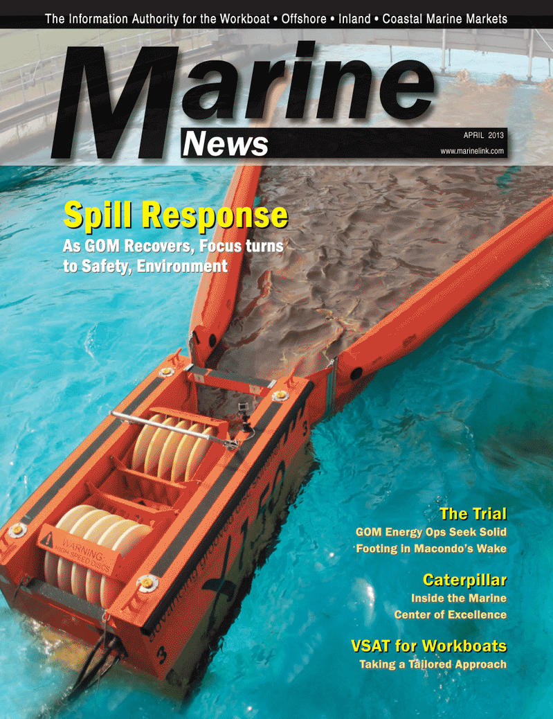 Marine News Magazine Cover Apr 2013 - Offshore Service Operators
