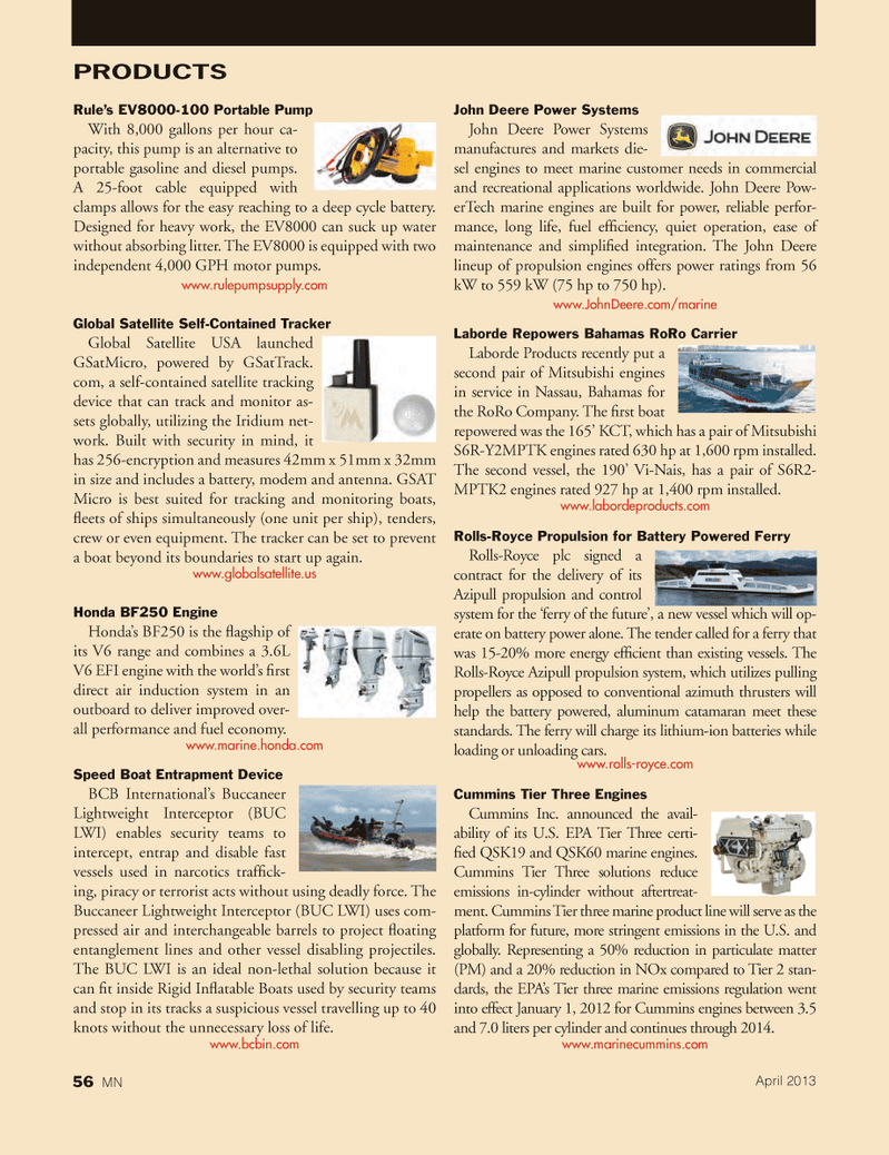 Marine News Magazine, page 56,  Apr 2013