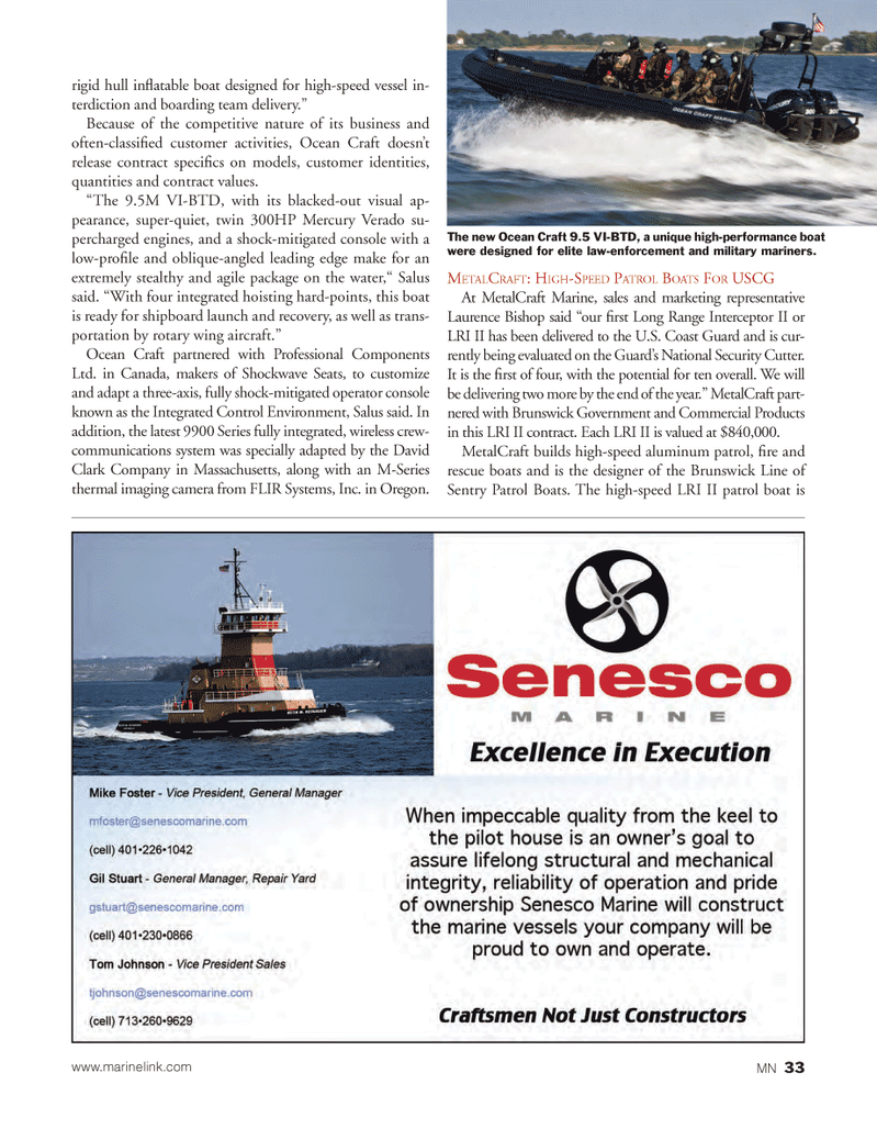 Marine News Magazine, page 33,  May 2013
