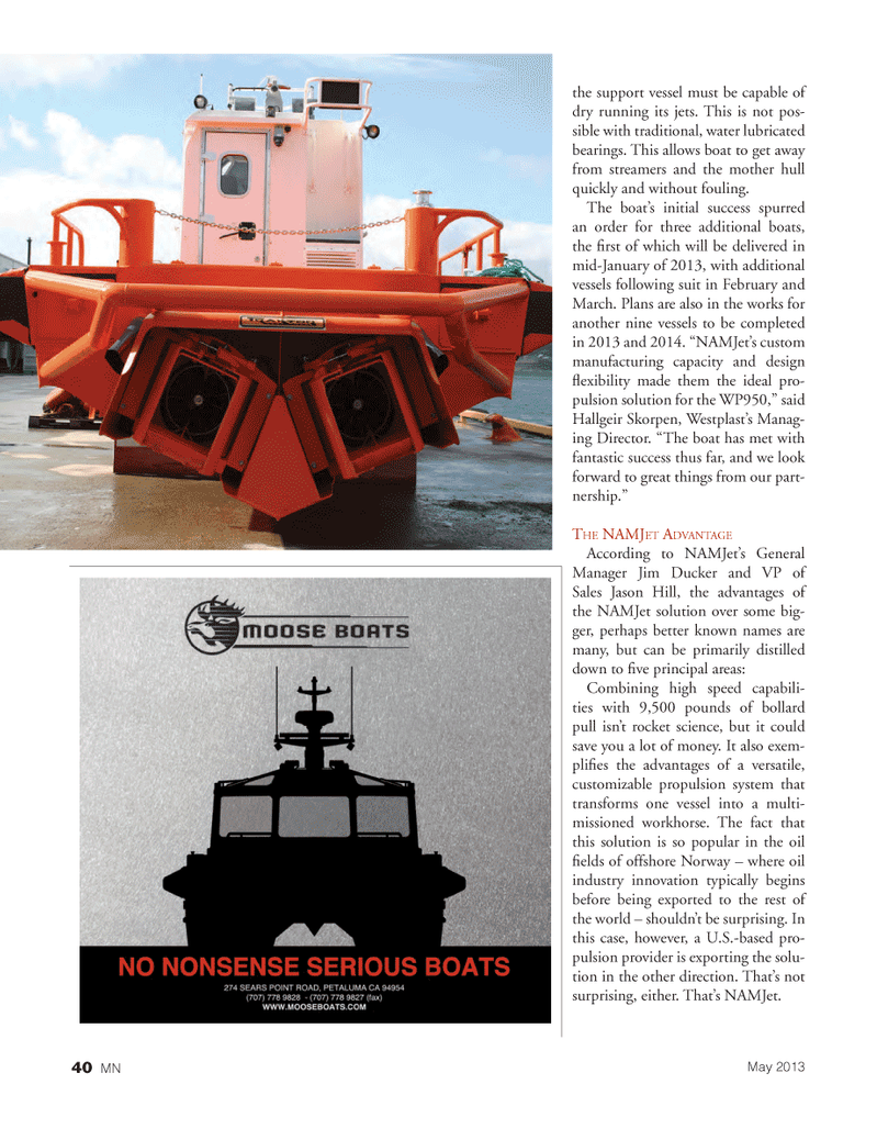 Marine News Magazine, page 40,  May 2013