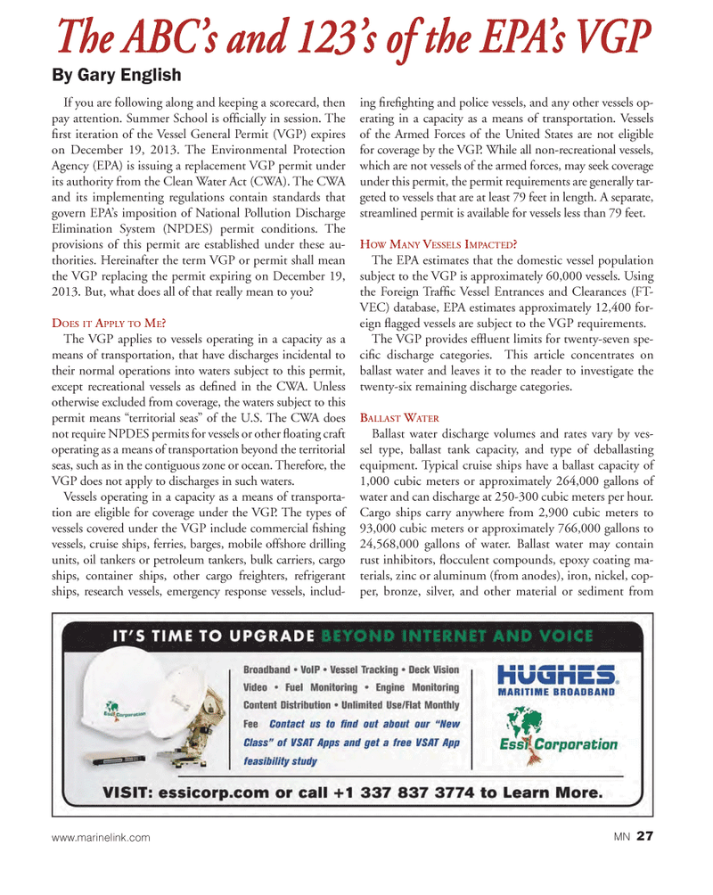 Marine News Magazine, page 27,  Jul 2013