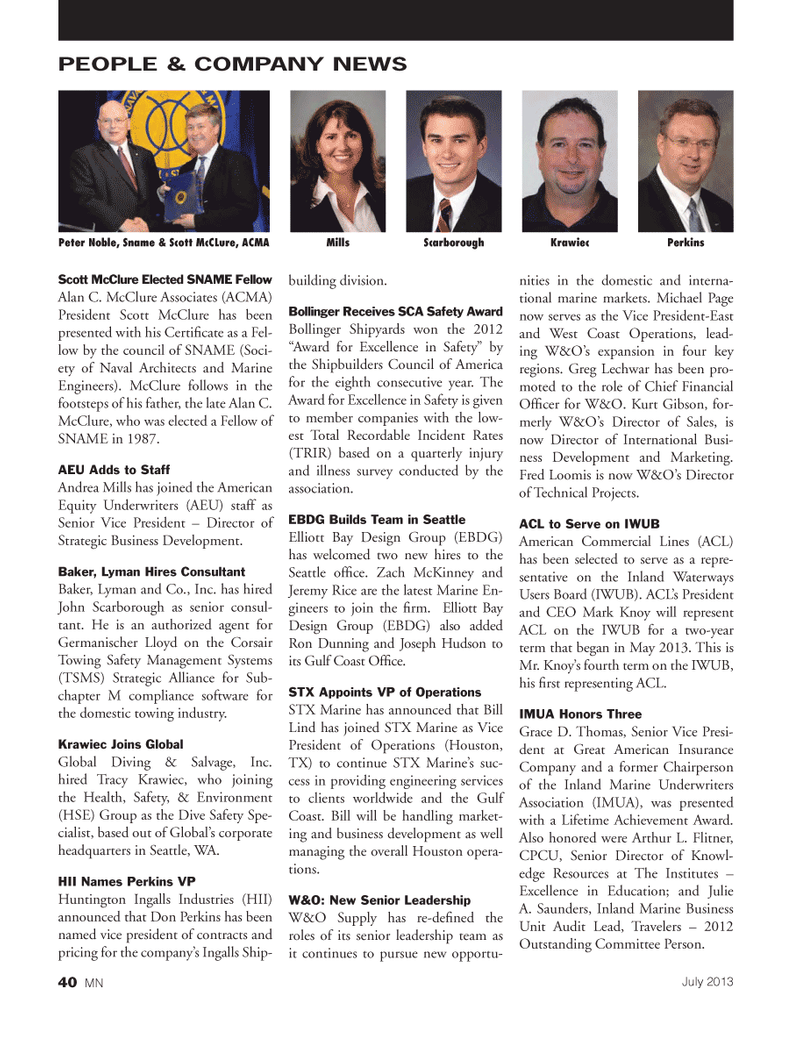 Marine News Magazine, page 40,  Jul 2013