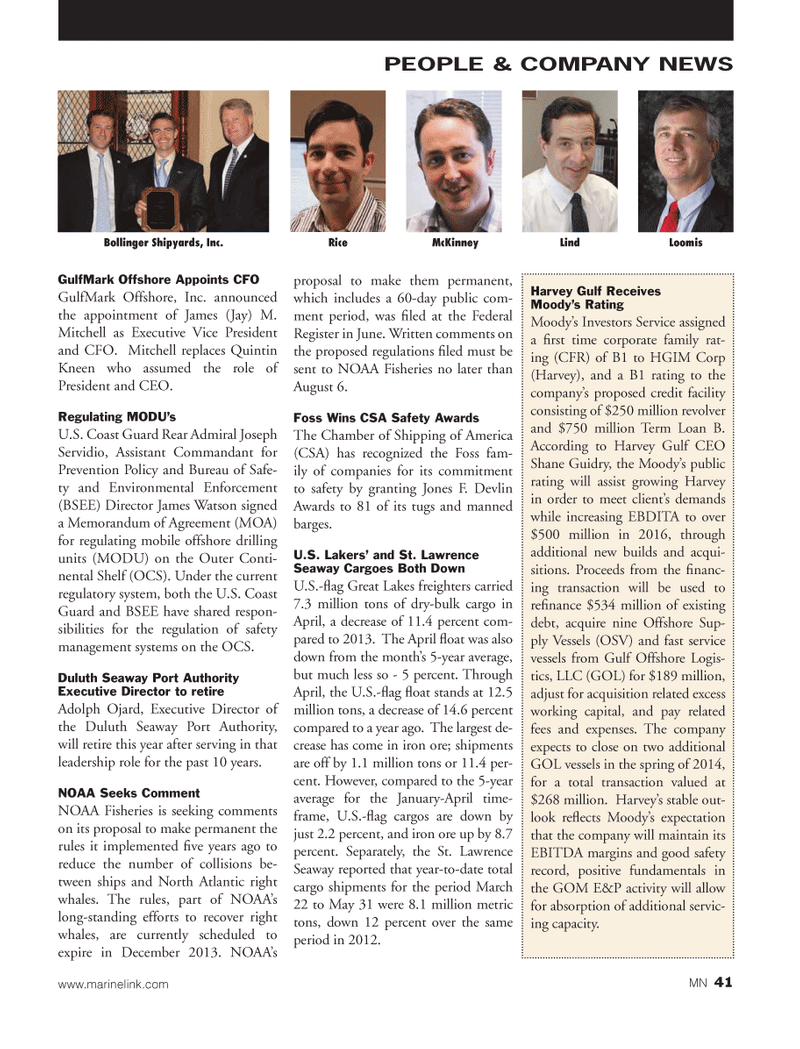 Marine News Magazine, page 41,  Jul 2013