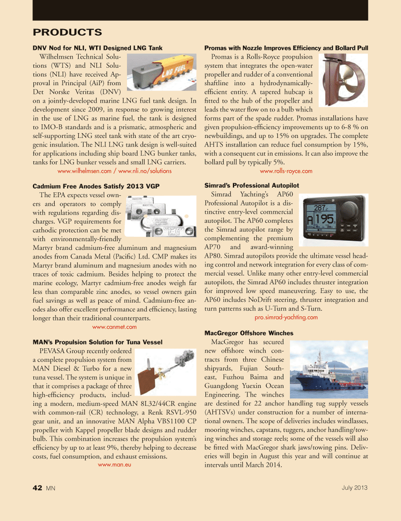 Marine News Magazine, page 42,  Jul 2013