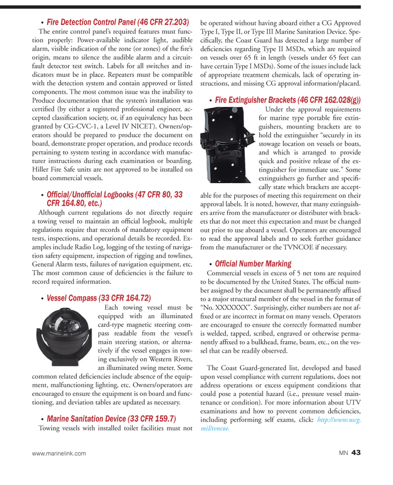 Marine News Magazine, page 43,  Aug 2013