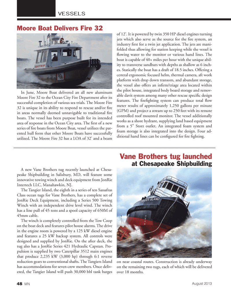 Marine News Magazine, page 48,  Aug 2013