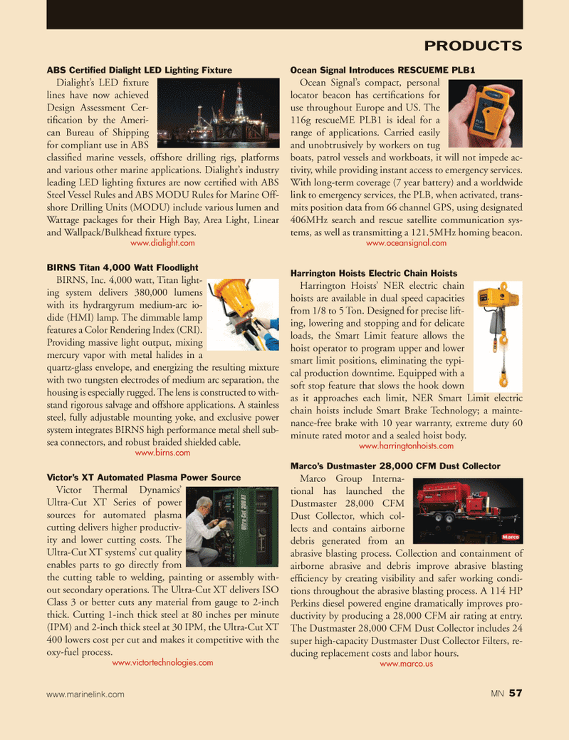 Marine News Magazine, page 57,  Aug 2013