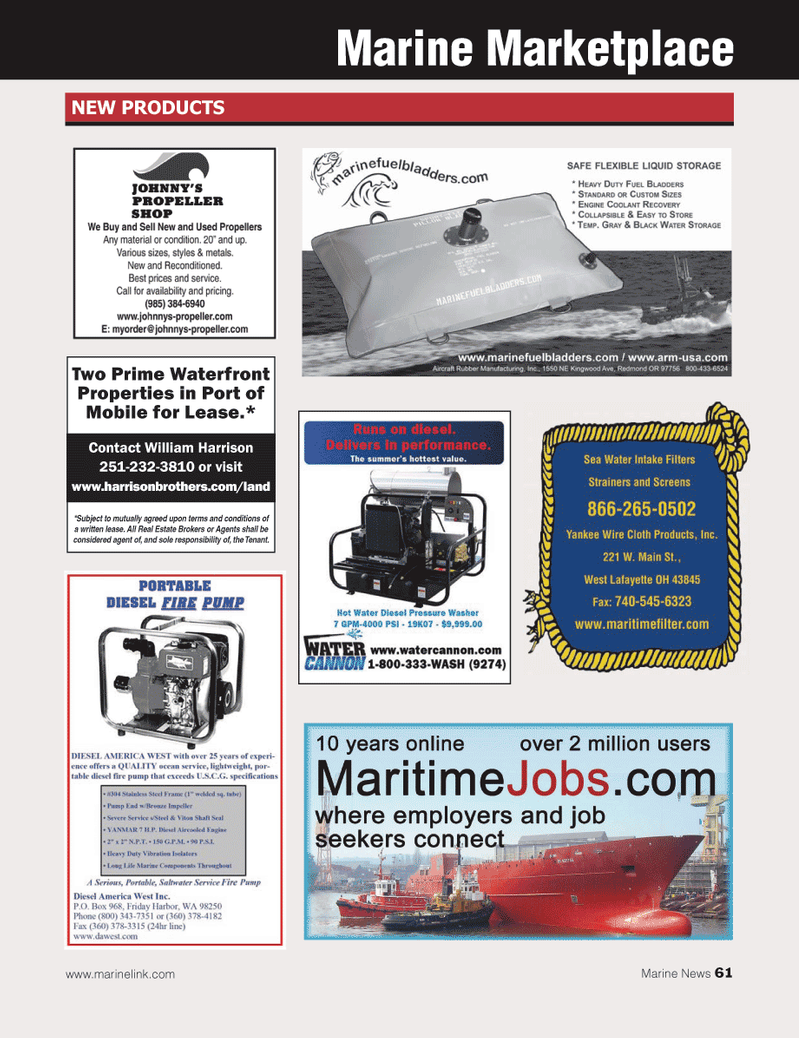 Marine News Magazine, page 61,  Aug 2013