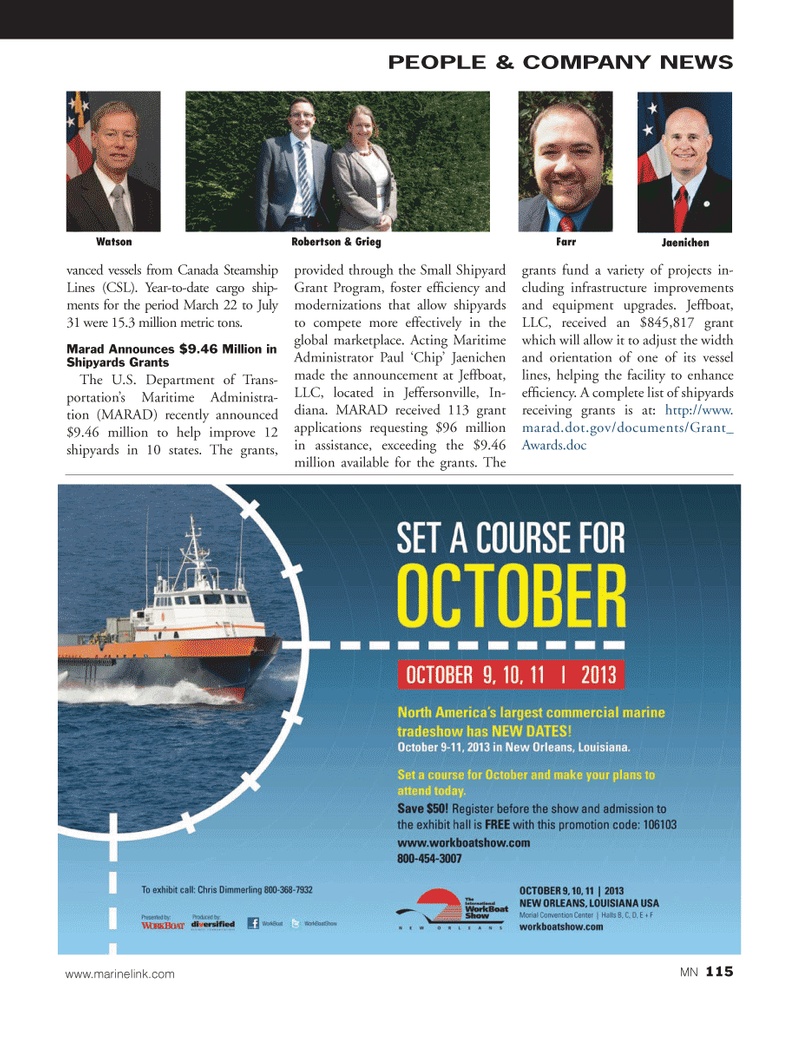 Marine News Magazine, page 115,  Sep 2013