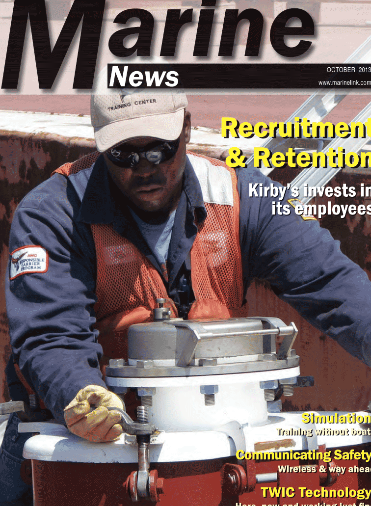 Marine News Magazine Cover Oct 2013 - Manning: Recruitment & Retention